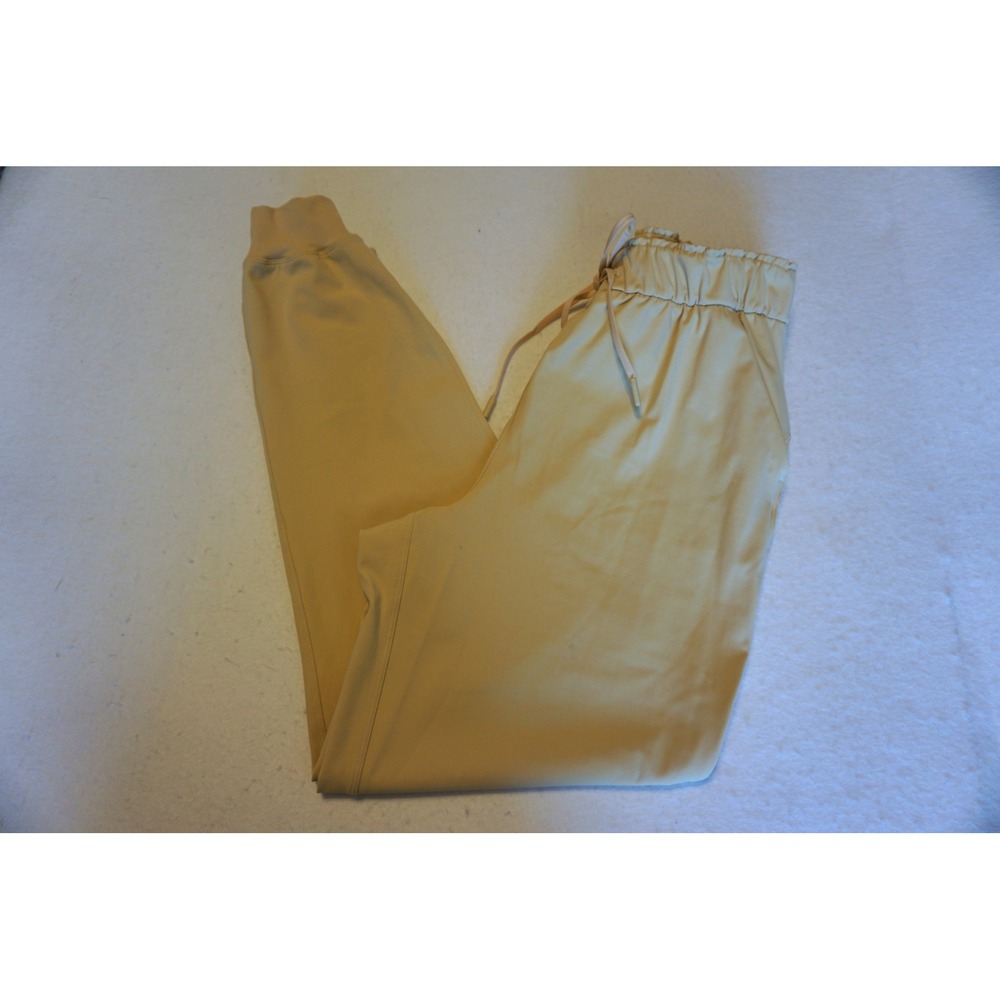 Lululemon Stretch High-Rise Jogger Luxtreme Pants Yellow Paperbag Waist Womens